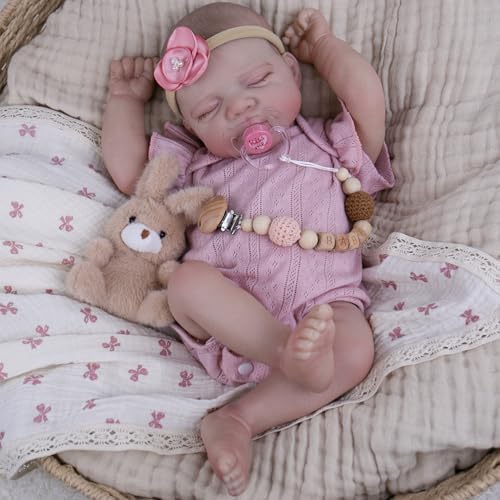 Milidool Lifelike Reborn Baby Dolls - 20Inch Soft Vinyl Realistic Newborn Baby Dolls Poseable Real Life Baby Girls Dolls for 3+ Year Old Girls Kids