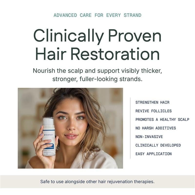 Miniatura 7 de Champú y acondicionador 2 en 1 estimulante del cuero cabelludo, sin medicamentos, sin sulfatos y sin parabenos, factor de crecimiento, fórmula para