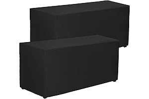 Heavy Duty 2 Pack Fitted Tablecloths for Parties