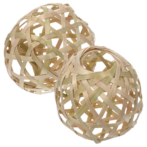 Beavorty 2stücke Mini Bambus Lampenschirm Vintage Lampenschirm Für Tischlampe Stehlampe Und Pendelleuchte Dekorativer Lampenschutz Für Wohnzimmer Schlafzimmer Und Restaurant