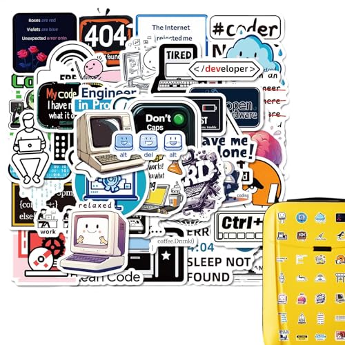 Design multiuso: eleva il tuo stile personale con i nostri adesivi di programmazione perfetti per bottiglie d'acqua, notebook, moto, skateboard, laptop e altro ancora. Aderisce perfettamente per garantire un look unico e attraente per i tuoi effetti personali