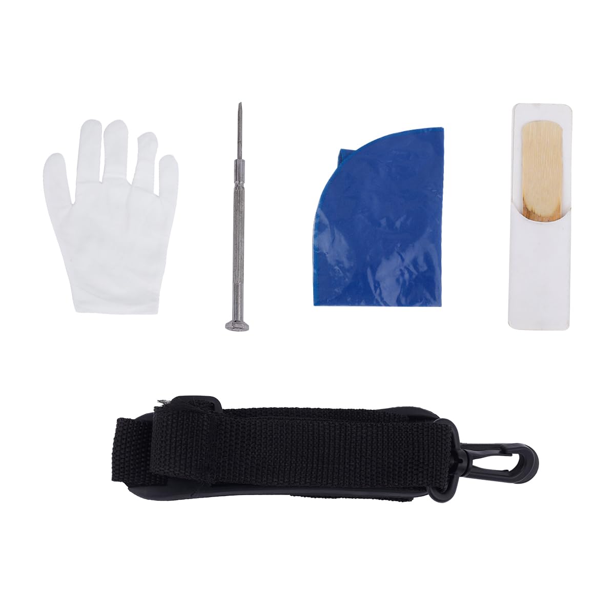 Clarinetto torero in Sib (per principianti e professionisti), ebano con tasti in ottone bianco, viene fornito con 2 corpi, 3 canne, guanti bianchi, custodia rigida e kit di pulizia, modello DHG-100.