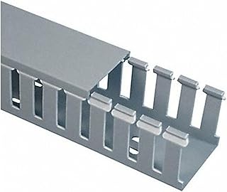 Panduit G1.5X3LG6 Type G Slotted Wall Wiring Duct, 0.31 in Wide Finger Slot, 1-1/2 in W x 3 in D, PVC