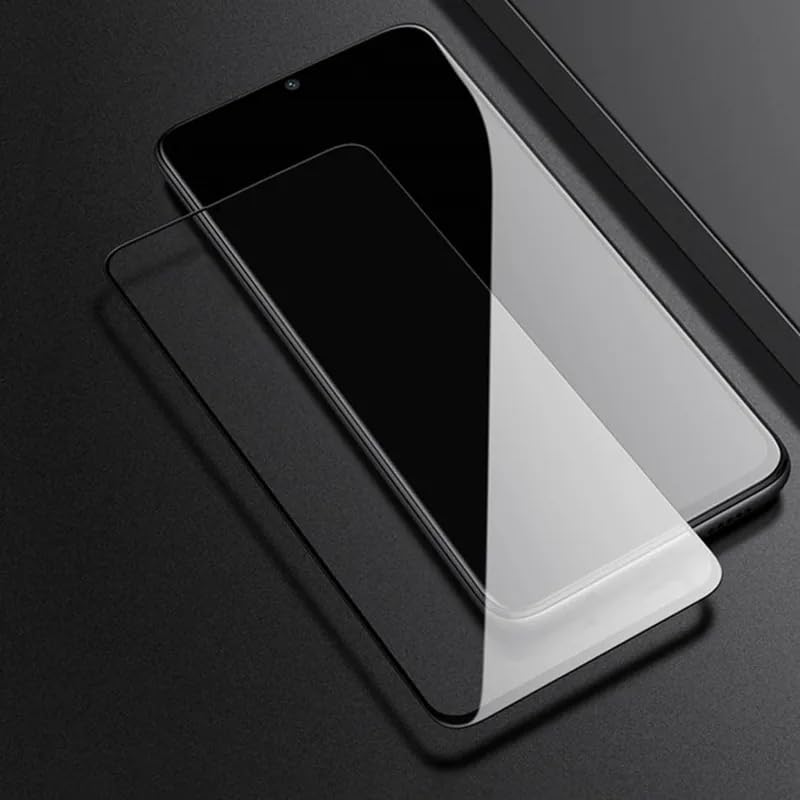 Image of Casodon Designed for Redmi 12 5G /Redmi Mi 12 5G Tempered Glass Screen Protector Guard (Black) Full Screen Coverage with Easy Installation Kit