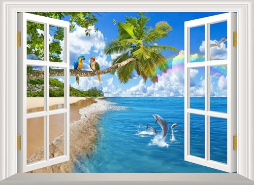 Fightal - Ventana falsa JC01S de 32 x 24 pulgadas