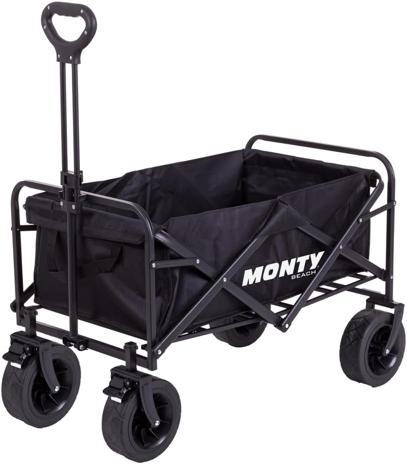 Monty Carretilla Plegable 100L | Acero Anticorrosión | 60 Kg