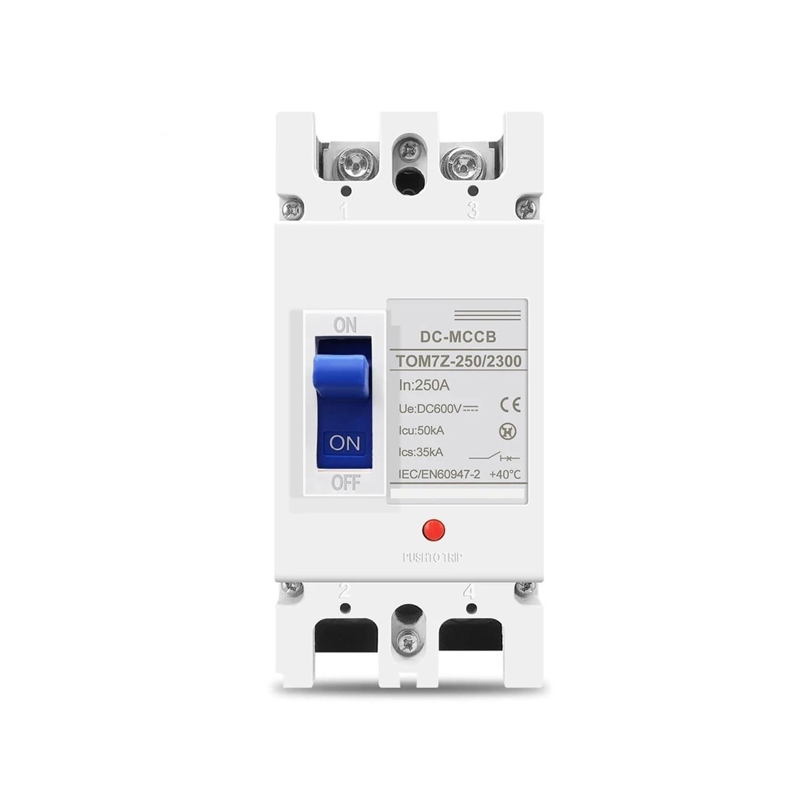 Interruttore Di Protezione Da Sovraccarico Con Interruttore Automatico Scatolato 2P DC MCCB 600V For Sistemi Fotovoltaici Fotovoltaici(125A)