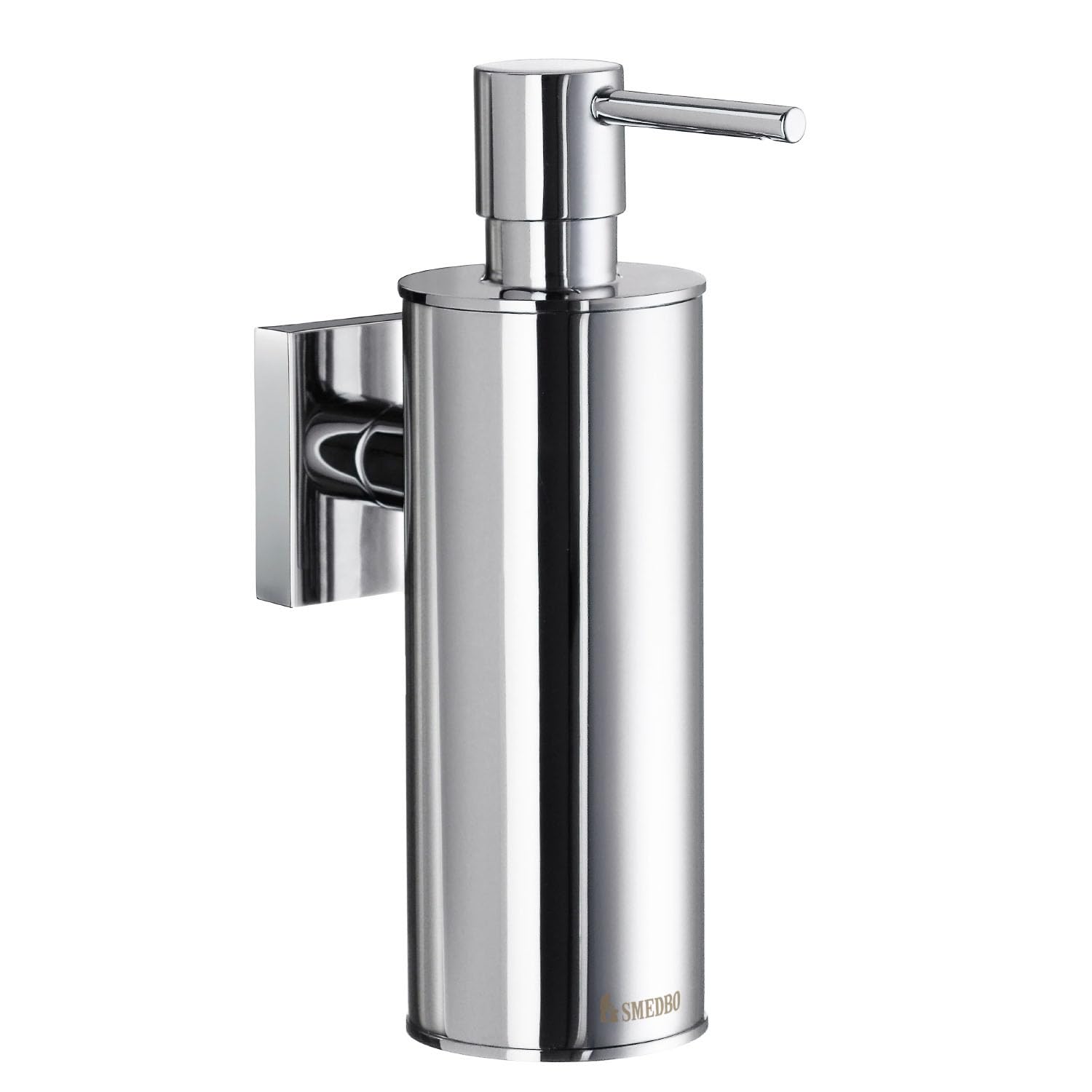 Smedbo "House" Soap And Lotion Dispenser, Polished Chrome, Silver