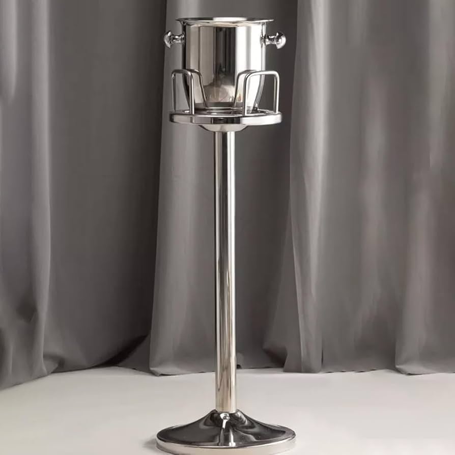 Amazon｜アイスペール、スタンド付きアイスペール、ステンレス