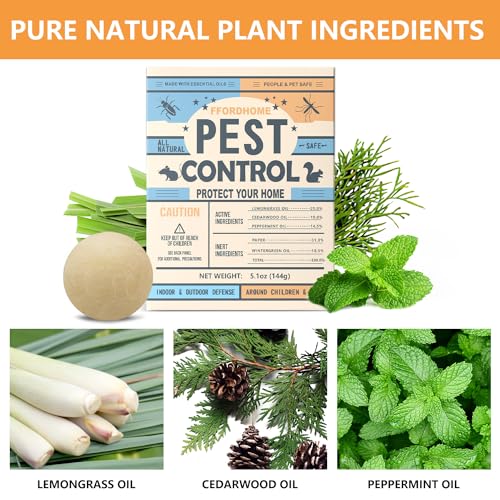 Pest Control Balls - Peppermint Pest Repellent for Mouse, Mice, Rats, Ants, Roaches, Moths & More - Strong Repel Indoor & Outdoor Mouse & Mosquito Deterrent - 8 Balls - Image 4