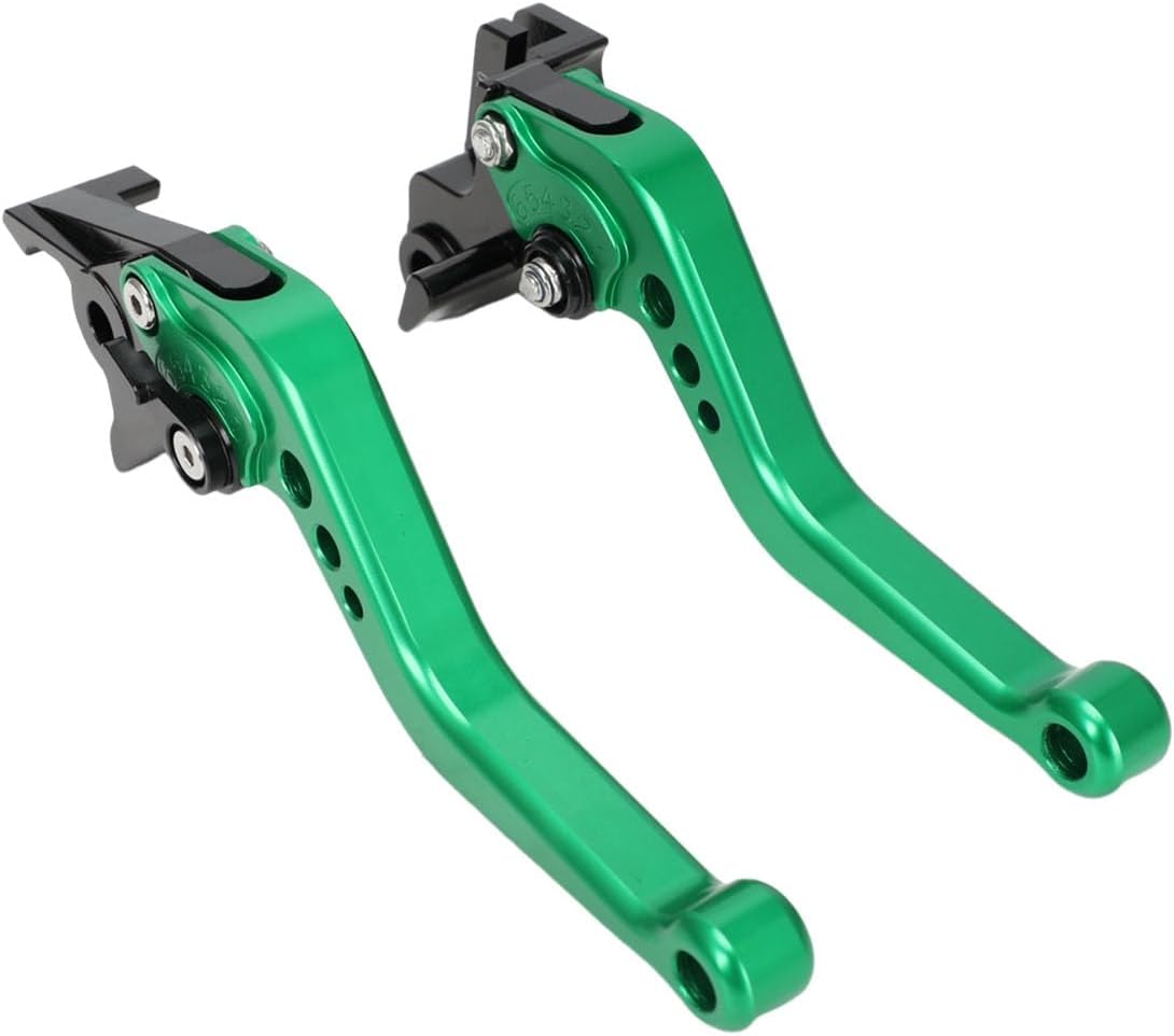 Motorcycle Brake Clutch Lever Pivot Levers Set Adjustable CNC for Z650 Z900 EX650 ER6F 2017-2023 Z650RS 2022-2023 KLZ1000 2015-2019 Vulcan S 650 KLE650 2015-2023 Green
