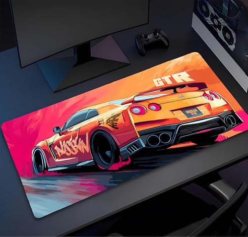 Image of Extended Gaming Mouse Pad for Desk (23x11.5 Inch) - Large Mouse Pad for Office & Home | Non-Slip Rubber Base, Smooth Surface Desk Mat for Laptop, Keyboard & Mouse (Sports Car Edition) (Print 3)