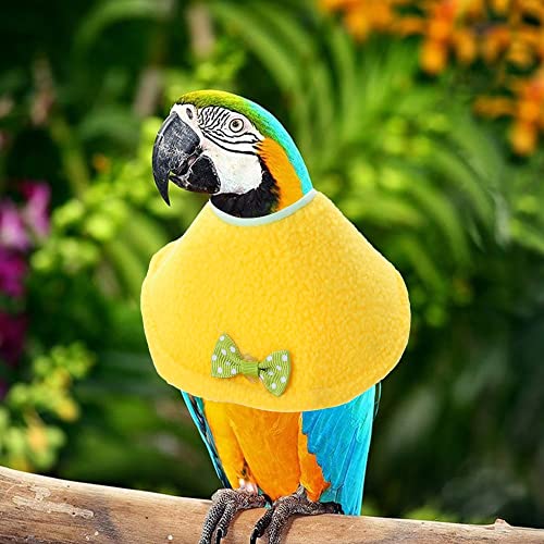 Image of 4 Pcs Adjustable Bird Cone Collar, Elizabethan Collar Parrots Protection Cover, Anti-bite Anti-Licking Wound Healing After Surgery Collar Cones(L)