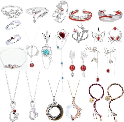 天官賜福花城テーマアクセサリーとコレクション——ネックレス、指輪、耳飾り、ペンダント、首輪、腕飾りとコスプレ必須アイテム蔵小物コスプレ道具仮装舞踏会小物支持装飾コレクションプレゼント