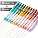 Mr. Pen- Retractable Gel Pens, 12 Pack, Colorful Ink Gel Pens with Case and 12 Refills, Gel Pen Fine Point 0.5mm