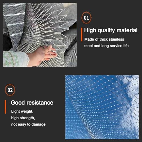 Filet acier inoxydable 304 pour balustrade et architecture design