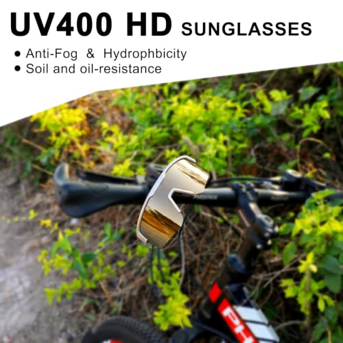 Image of BangLong Polarized Sports Sunglasses for Men Women UV400 Protection | TAC HD Lens, RX Insert Included, Lightweight Wrap-Around Design for Running Cycling Baseball Hiking