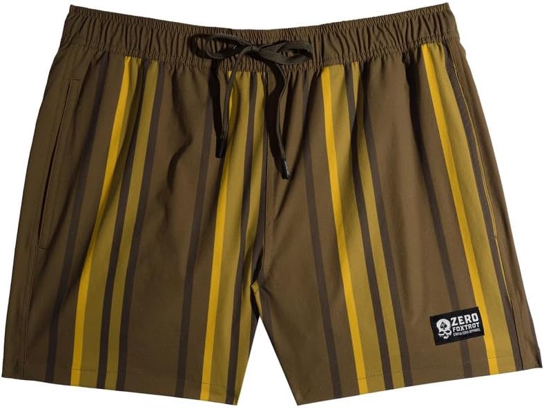 Zero Foxtrot Mens Swimwear, Swim Trunks and Board Shorts, Fast Drying, UPF 50+ | 5 and 7 Inch Inseam, SM – XXL