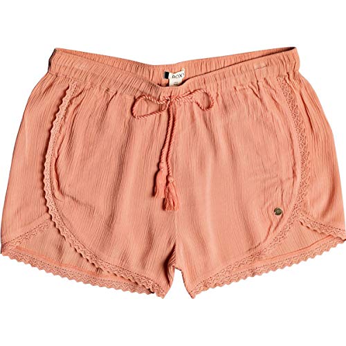 Roxy Junior's Spring Sparkle Knit Beach Short, Tawny Orange, M