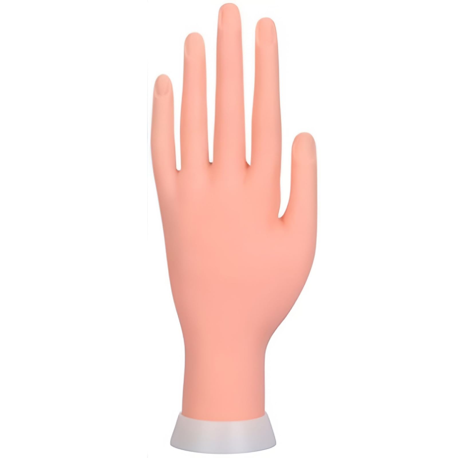 Mano per Pratica - Modello Flessibile Movable Morbida Plastica per Nail Art Manicure Dito di Formazione