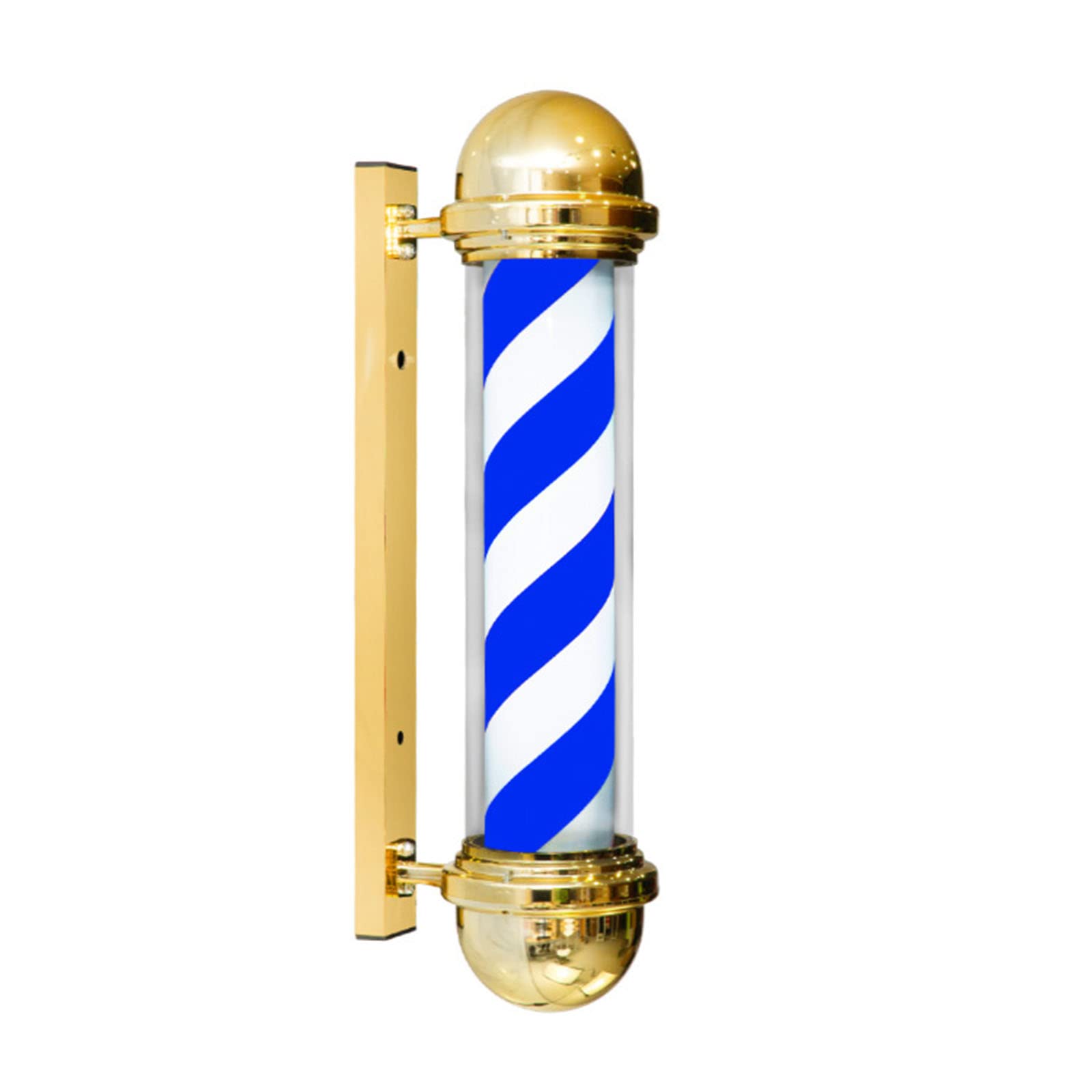 LED Barber Pole Light, Waterproof Energy-Saving Rotary Sign for Barber Shop Wall Mount