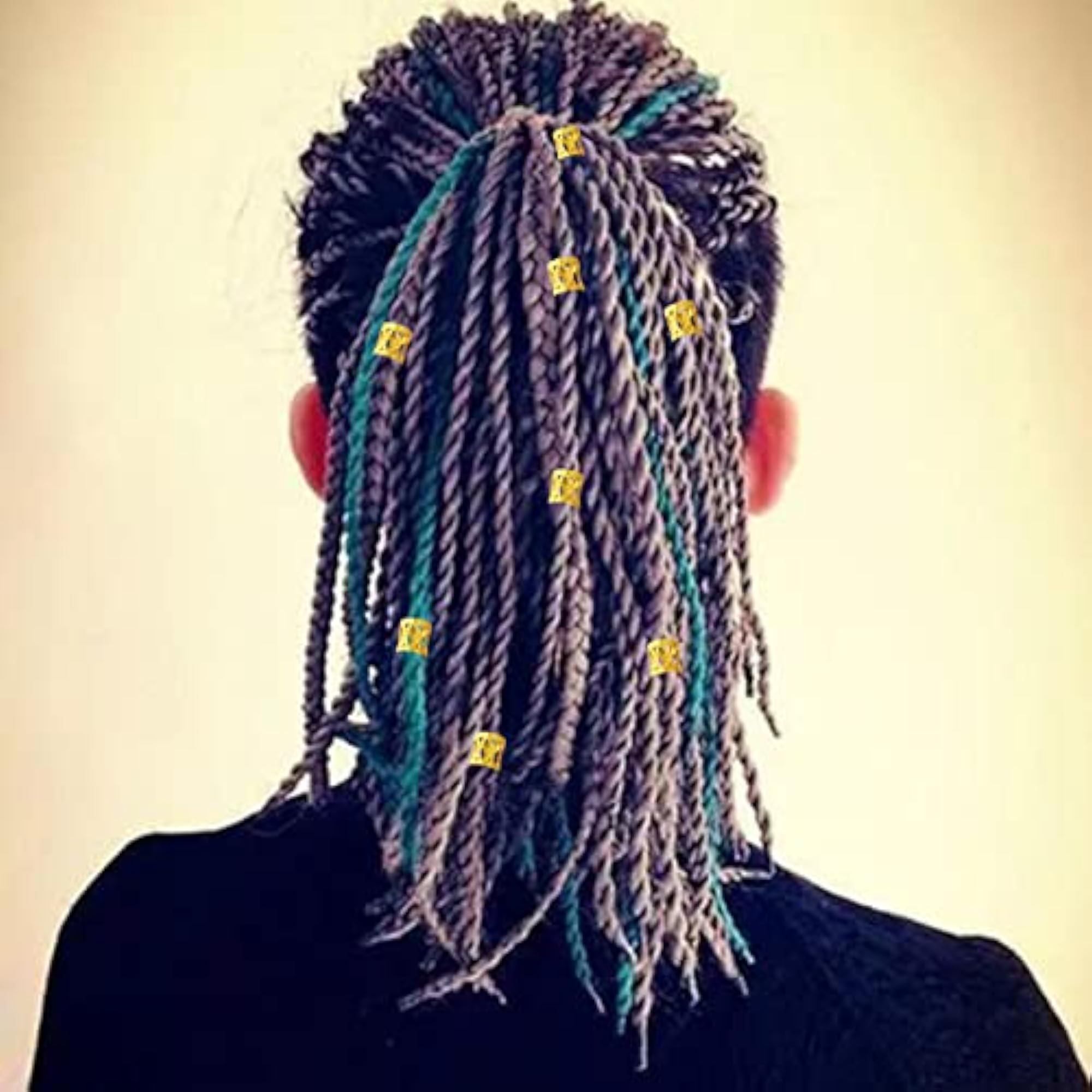 Gold Dreadlocks Beads Decorations Pendants for Hair Accessories