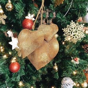 Valentines Heart Bells,3D Metal Heart-Shaped Decorative Bell,Antique Rustic Decorative Bells with Hanging Rope,Decoration Hanging Ornaments for Home Holiday Party Valentines Heart Bells3D Metal Heart Shaped Decorative BellAntique Rustic Decorative Bells with Hanging RopeDecoration Hanging Ornaments for Home Holiday Party