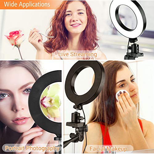 Sangmei 16cm / 6inch Mini LED Ring Light Fill-in Lamp Alimentado por USB 3 modos de iluminação 11 ní