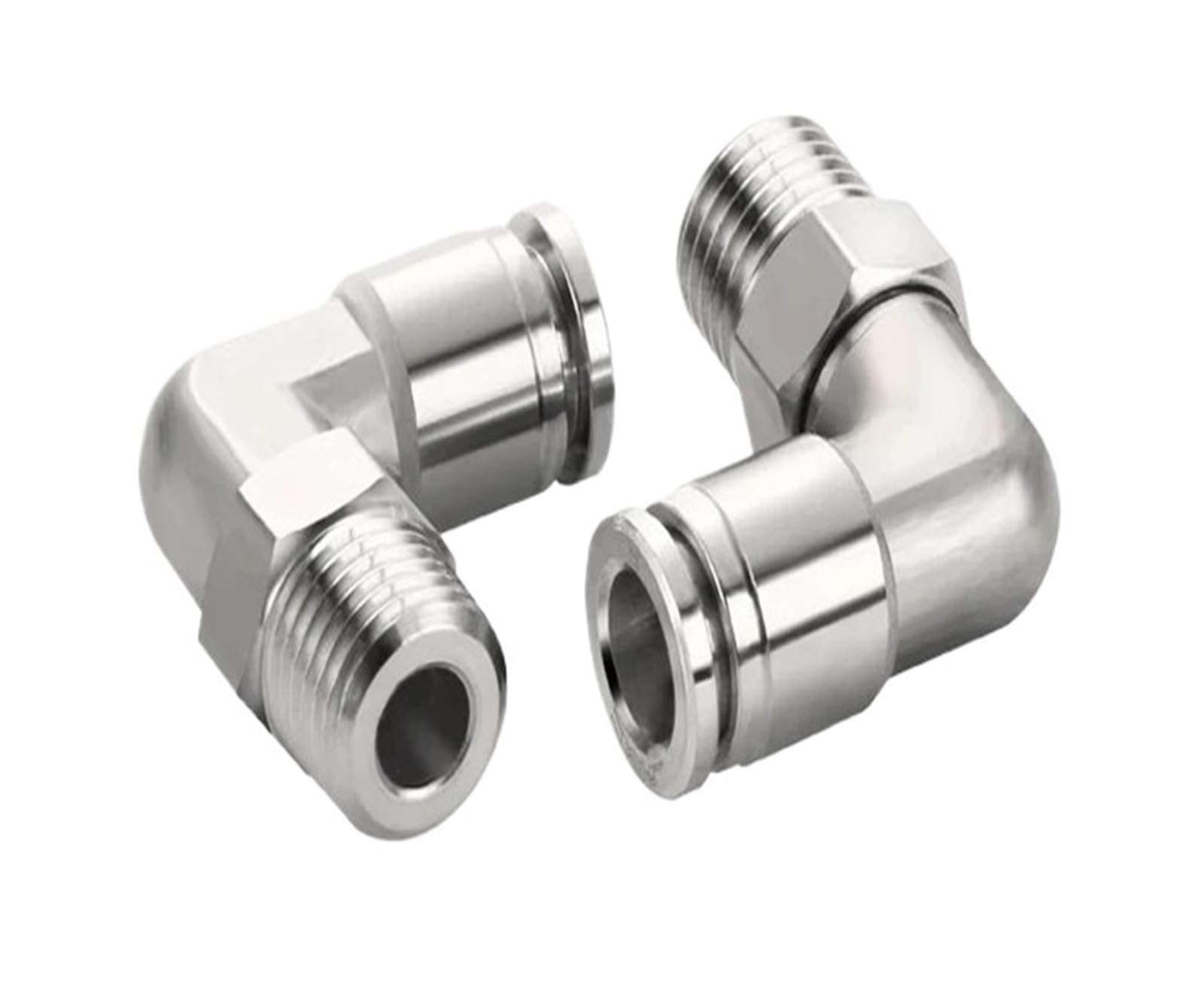 1 pz Connettore Aria Pneumatica Raccordo in acciaio inossidabile 304 PC/PCF/PL/PB/SL/PLF 4mm 6mm 8mm 10mm 12mm Filettatura 1/4' 1/8' 3/8' 1/2'(8-03,PX)