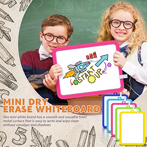 Outus 10 Pcs Mini White Boards 8.5 X 11 Inch Mini Magnetic Whiteboard Small Magnetic Dry Erase Board Small Colored Whiteboards Double-Sided Writable Board Graffiti Board For Kids Students (Colorful) #TOP3