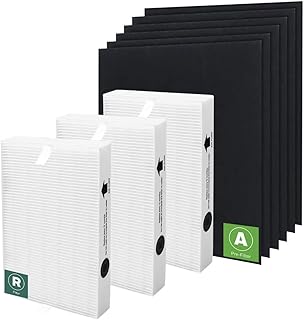 HPA300 HEPA Replacement Filters for Honeywell Air Carbon Pre Purifier Filter Replacement R True Filter 3 Pack HRF-R3 4 Pack Compatible with Honeywell HPA300, HPA304, HPA5300, HPA 8350