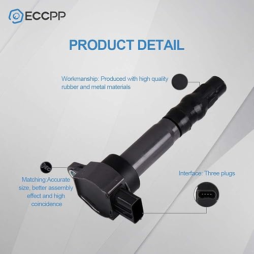 Vista 2133 de ECCPP Bobinas de encendido portátiles de repuesto para automóvil compatibles con Infiniti I30/para Nissan Maxima 3.0L V6 2000-2001 Reemplazo