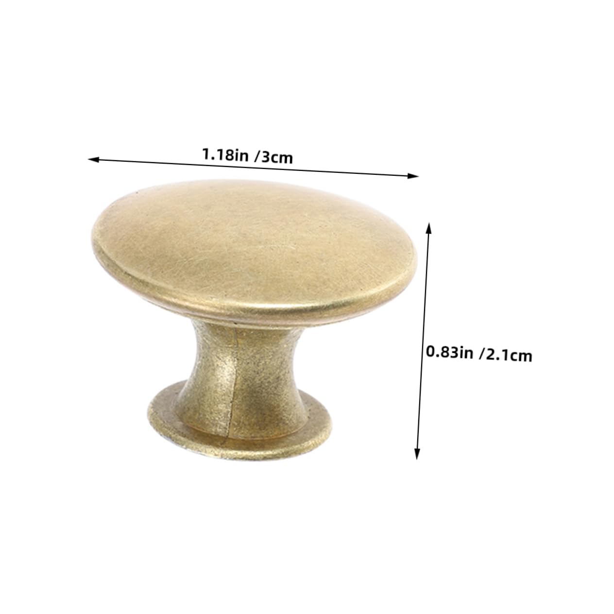 GRIRIW Cabinet Handles Round Pulls Modern Design 6pcs Hardware Knobs for Rv Kitchen Wardrobe