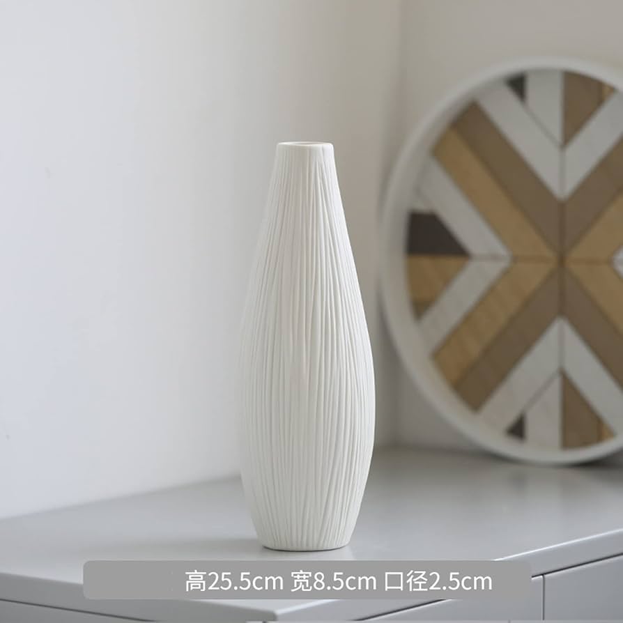 陶器 花瓶 格子模様 陶器 花瓶 格子模様