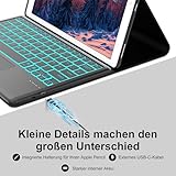 FOGARI Keyboard Case for iPad Pro 12.9 1st/2nd Generation, Keyboard for iPad Pro 12.9 2017/2015, Trackpad, 7 Colors Lighting, Layout Magnetic Detachable Keyboard, Black - Image 3