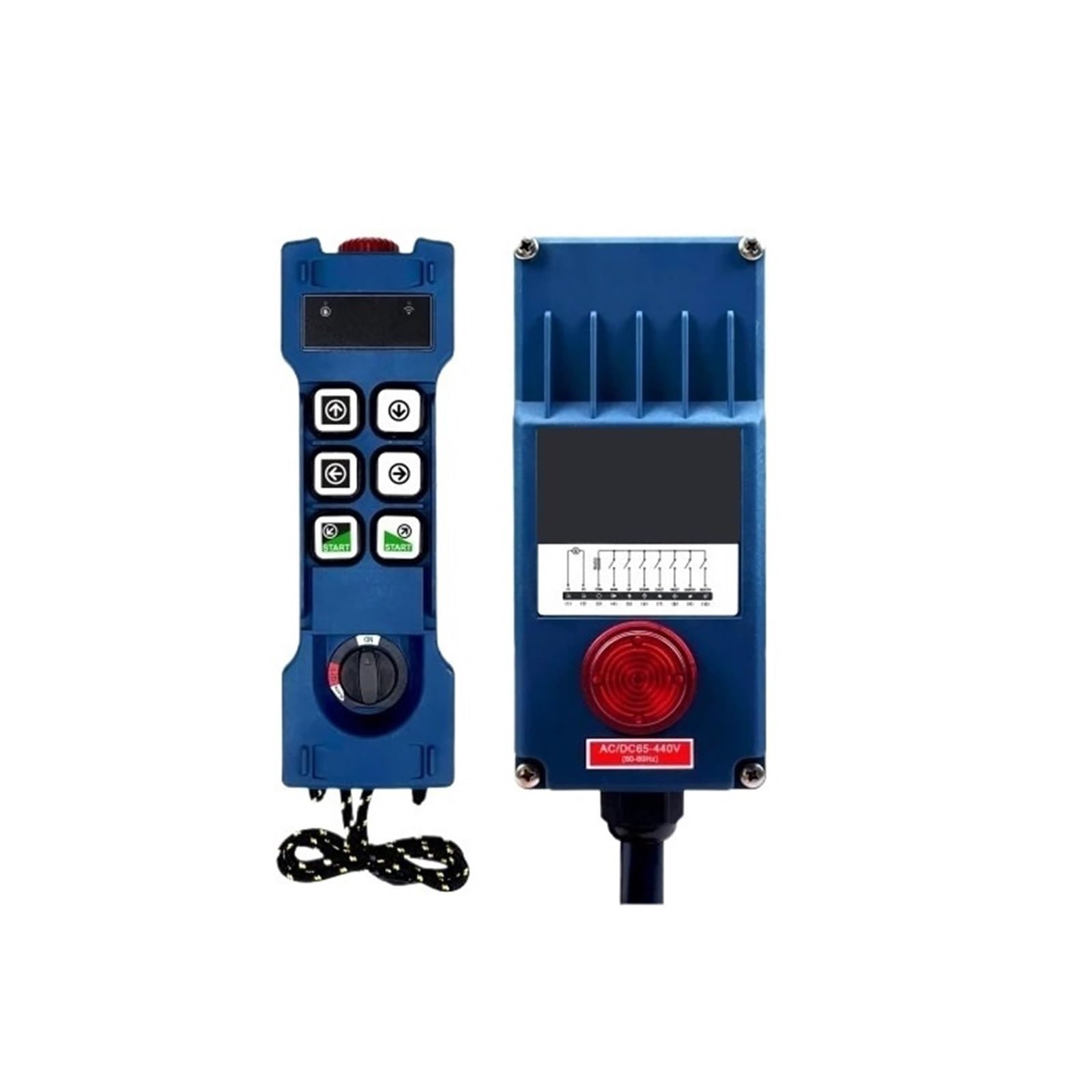 Bouton de commande GT-RS06 UHF pour levage industriel haute résistance