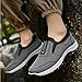 Rianclud Orthopedic Sneakers for Women Men Lightweight Breathable Anti-Slip Walking Shoes Fashion Slip on Loafers Wide Width Comfortable Arch Support Sneakers Outdoor Hiking Shoes Grey