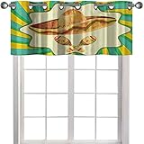 Prêt à l'emploi : 1 panneau par colis. Chaque panneau mesure 127 cm de large x 45,7 cm de long. Avec 6 œillets sur le dessus. Le diamètre intérieur de l'œillet est de 4,1 cm, convient à la plupart des tringles sur le marché et permet à la cantonnière d'être plus facile à installer et à glisser.