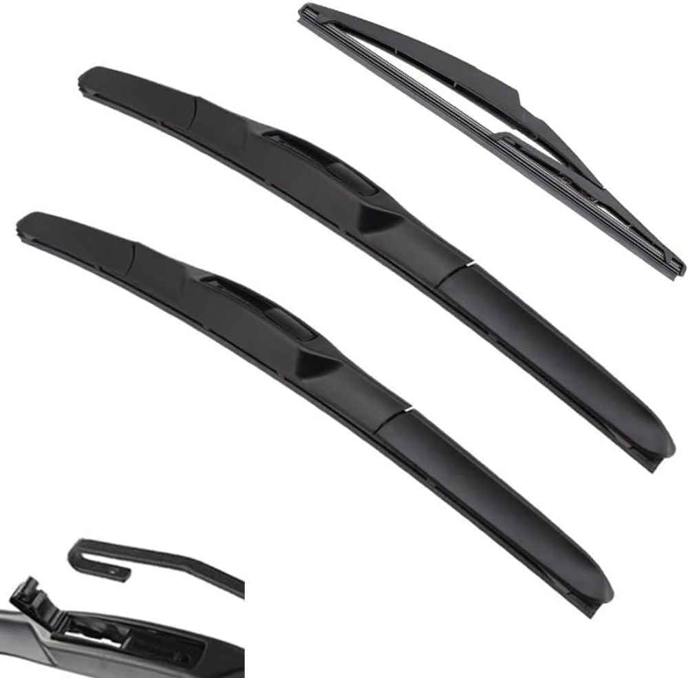 DZTYNKO Car Windscreen Wiper Blades Set for Suzuki Swift Hatchback RS413 RS413D RS415 2004-2010 21in+18in+10in, Front Window Wipers for Clear Visibility, Replacement Wiper Blades