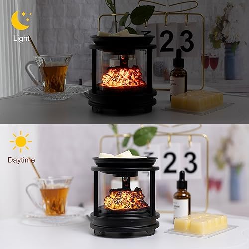Wax Melt Warmer with Timer,Campfire Wax Warmer,4-in-1 Oil Burner Electric Candle Wax Warmer,Wax Warmer for Scented Wax Melts,Wax Melter Fragrance Warmer for Home Office Bedroom Gifts & Decor - Thumbnail 4