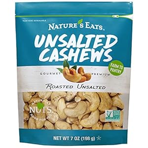 Nature’s Eats Cashews Roasted No Salt, 7 Oz