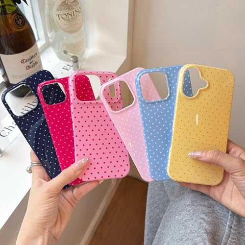 Coque iPhone 17 Pro Max rose à pois, le style rétro chic - 3