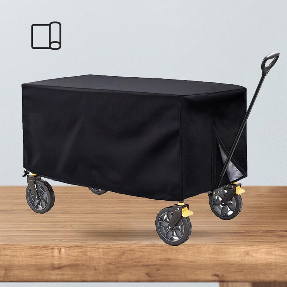 Housse de protection pour chariot de jardin imperméable et résistante aux UV et à la poussière 420D Oxford