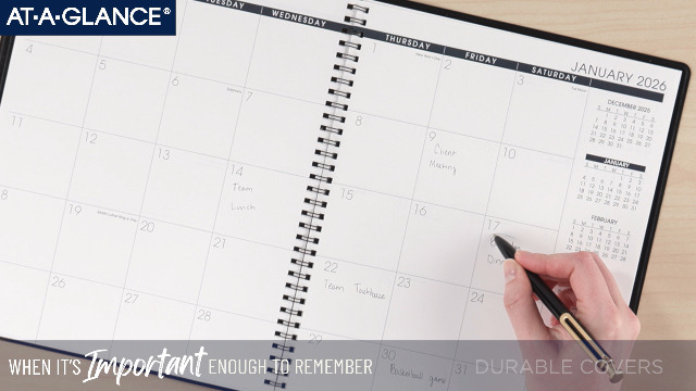 AT-A-GLANCE 2026 Dry Erase Wall Calendar — Large 24x36 Vertical Planner, Reversible & Erasable | Perfect For Home Or Office
