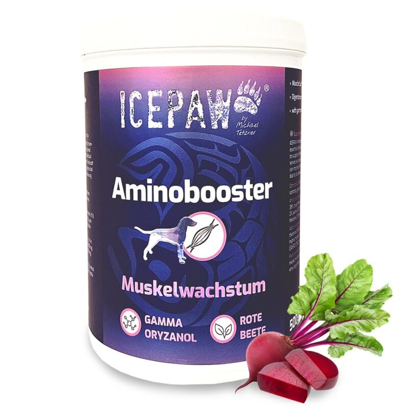 ICEPAW Aminobooster (500g) | Muskelaufbau für Hunde | für optimales Wachstum und Regeneration