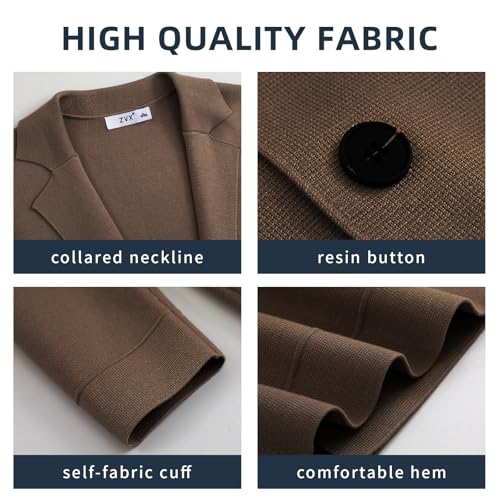 Image of Men's Cardigan Sweater Button Front V-Neck Long Sleeve Knit Sweaters