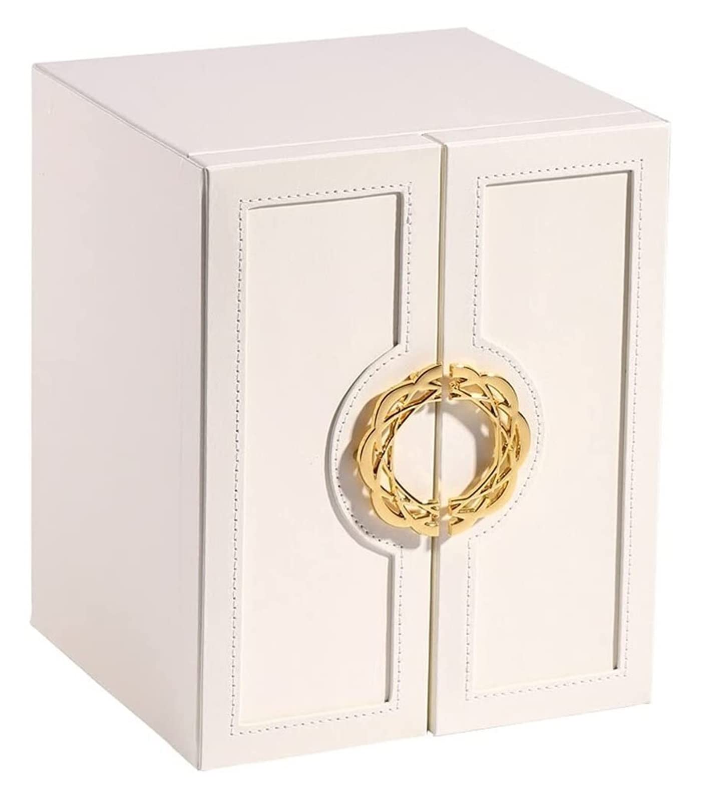 TIANQIHAO Jewelry Box Jewelry Box Leather Jewelry Storage Box, Light Luxury Earrings Ring Jewelry Organize Box, Drawer Type Large-Capacity Jewellry Holder,A