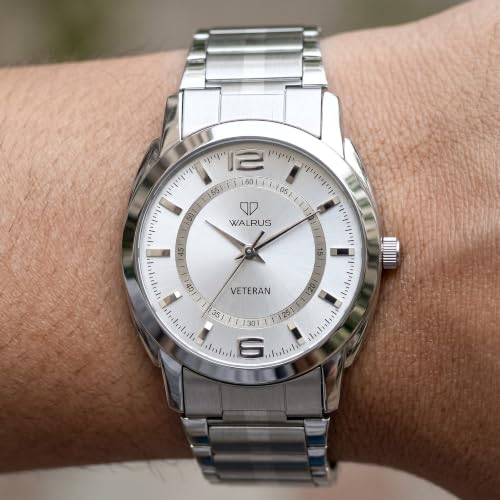Image of Walrus Polo VIII Series Stainless Steellic Wristwatch for Men Stylish Analog Design, Professional & Casual Use, Men's Wrist Watch for Gift