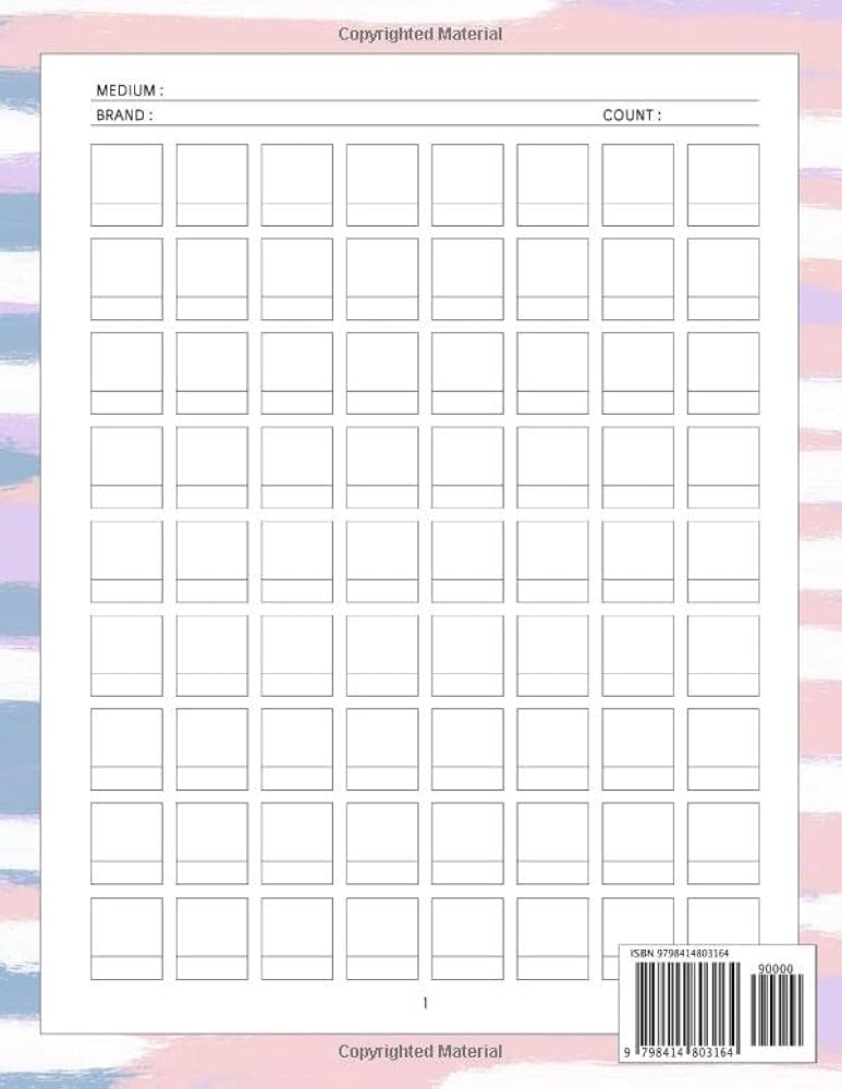 color-chart-template-72-swatches-per-page-for-record-3600-different-colors-with-page-number-and-table-of-contents-sharker-tabina-9798414803164-amazon-com-books for Free Printable Marker Swatch Sheet Color Chart Template: 72 Swatches per Page for Record 3600 Different Colors with Page Number and Table of Contents: Sharker, Tabina: 9798414803164: Amazon.com: Books for Free Printable Marker Swatch Sheet