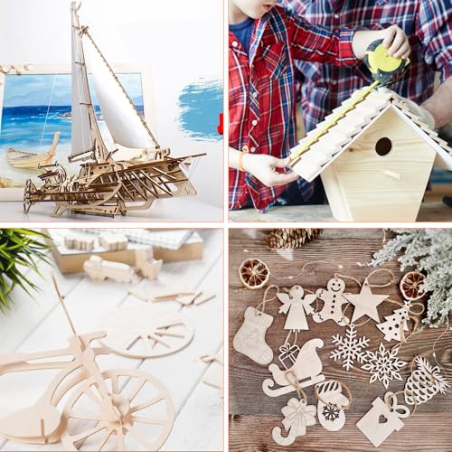 LDXDRU 10 x A3 Sperrholzplatte 4mm Birkensperrholz Dünne Holz-Zuschnitte Sperrholz Blatt Holzplatten Holzplatten zum Basteln für Bastelarbeiten, Holzzuschnitte, 420 x 300 mm